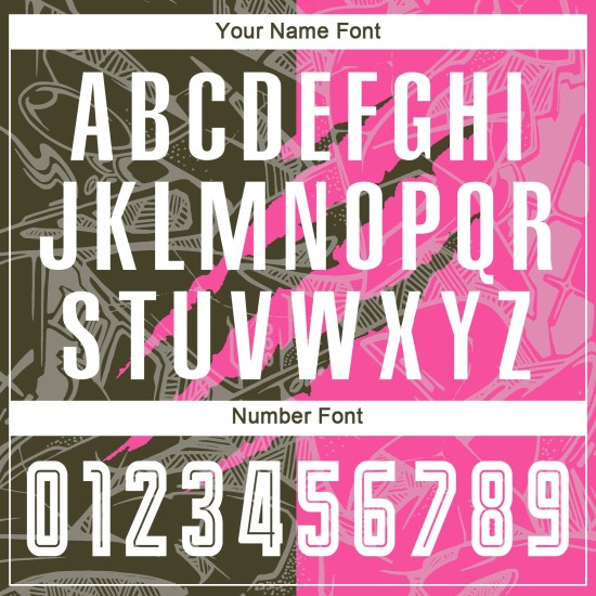 Benutzerdefinierte Graffiti Muster Oliv-Pink Scratch Sublimation Fußball Uniform Trikot Benutzerdefinierte Graffiti Muster Oliv-Pink Scratch Sublimation Fußball Uniform Trikot