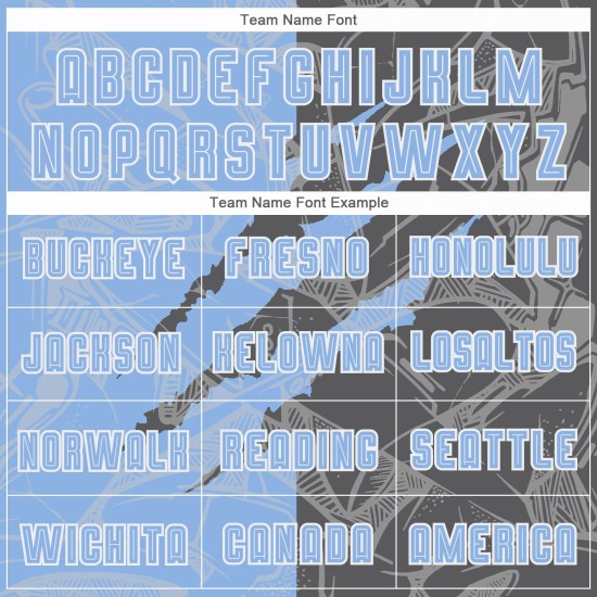 Benutzerdefinierte Graffiti Muster Hellblau-Stahlgrau Scratch Sublimation Fußball Uniform Jersey Benutzerdefinierte Graffiti Muster Hellblau-Stahlgrau Scratch Sublimation Fußball Uniform Jersey