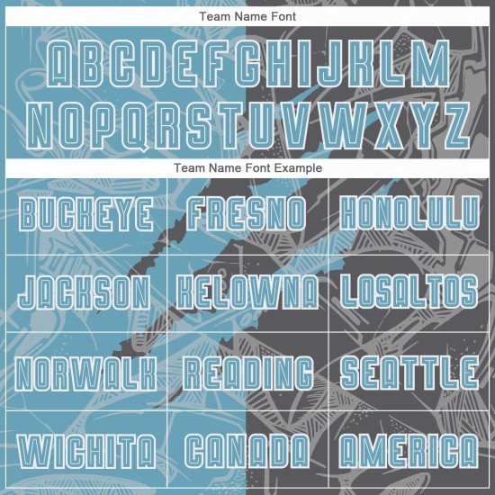 Benutzerdefinierte Graffiti Muster Schatten Blau-Stahl Grau Scratch Sublimation Fußball Uniform Jersey Benutzerdefinierte Graffiti Muster Schatten Blau-Stahl Grau Scratch Sublimation Fußball Uniform Jersey