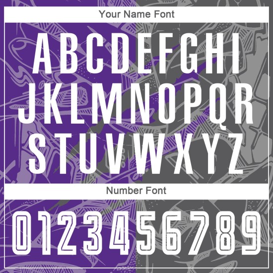 Benutzerdefinierte Graffiti Muster Stahl Grau-Lila Scratch Sublimation Fußball Uniform Jersey Benutzerdefinierte Graffiti Muster Stahl Grau-Lila Scratch Sublimation Fußball Uniform Jersey