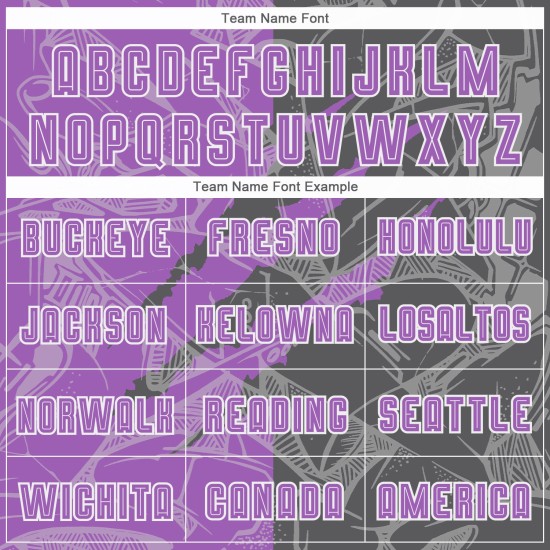 Benutzerdefinierte Graffiti Muster Medium Lila-Stahl Grau Scratch Sublimation Fußball Uniform Jersey Benutzerdefinierte Graffiti Muster Medium Lila-Stahl Grau Scratch Sublimation Fußball Uniform Jersey