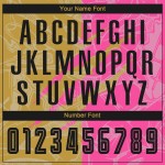 Benutzerdefinierte Graffiti Muster Schwarz Alt Gold-Pink Scratch Sublimation Fußball Uniform Jersey Benutzerdefinierte Graffiti Muster Schwarz Alt Gold-Pink Scratch Sublimation Fußball Uniform Jersey