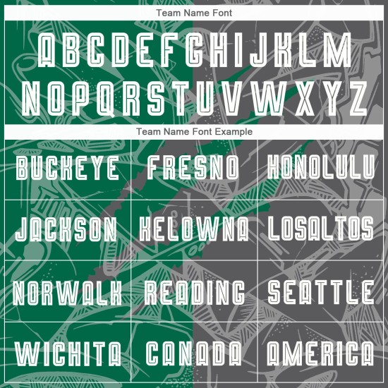 Benutzerdefinierte Graffiti Muster Kelly Grün-Stahl Grau Scratch Sublimation Fußball Uniform Jersey Benutzerdefinierte Graffiti Muster Kelly Grün-Stahl Grau Scratch Sublimation Fußball Uniform Jersey