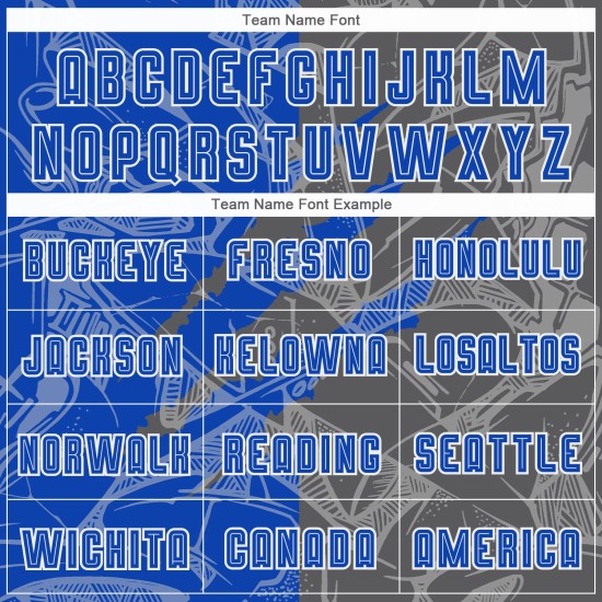Benutzerdefinierte Graffiti Muster Thunder Blue-Steel Grau Scratch Sublimation Fußball Uniform Jersey Benutzerdefinierte Graffiti Muster Thunder Blue-Steel Grau Scratch Sublimation Fußball Uniform Jersey