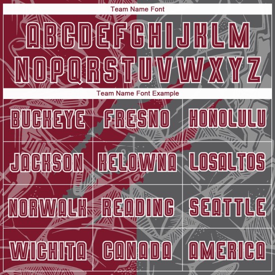 Benutzerdefinierte Graffiti Muster Crimson-Steel Grau Scratch Sublimation Fußball Uniform Jersey Benutzerdefinierte Graffiti Muster Crimson-Steel Grau Scratch Sublimation Fußball Uniform Jersey