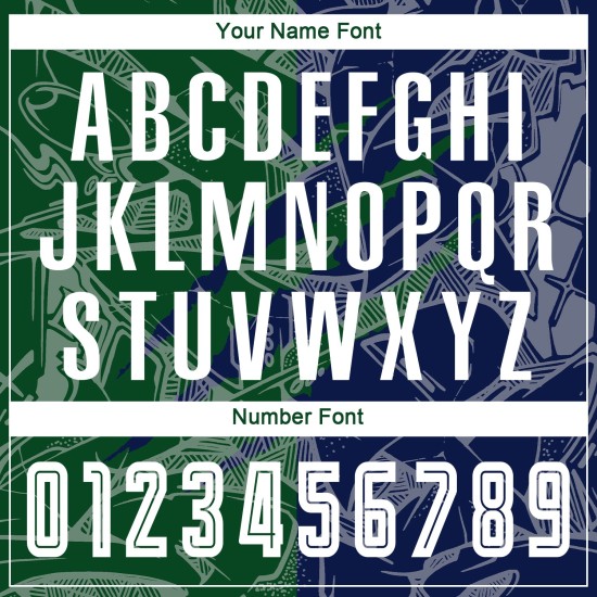 Benutzerdefinierte Graffiti Muster Grün-Navy Scratch Sublimation Fußball Uniform Trikot Benutzerdefinierte Graffiti Muster Grün-Navy Scratch Sublimation Fußball Uniform Trikot