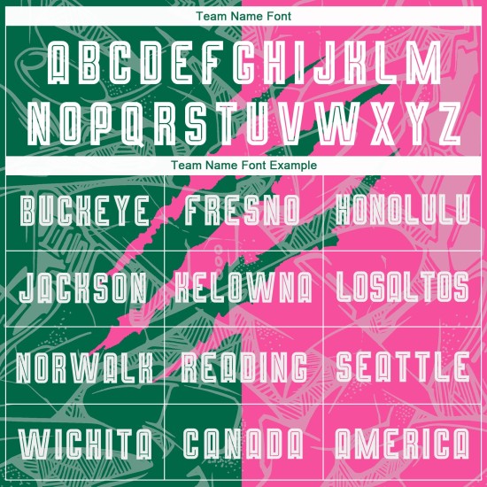 Benutzerdefinierte Graffiti Muster Kelly Grün-Pink Scratch Sublimation Fußball Uniform Jersey Benutzerdefinierte Graffiti Muster Kelly Grün-Pink Scratch Sublimation Fußball Uniform Jersey