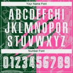 Benutzerdefinierte Graffiti Muster Grün-Rosa Scratch Sublimation Fußball Uniform Jersey Benutzerdefinierte Graffiti Muster Grün-Rosa Scratch Sublimation Fußball Uniform Jersey