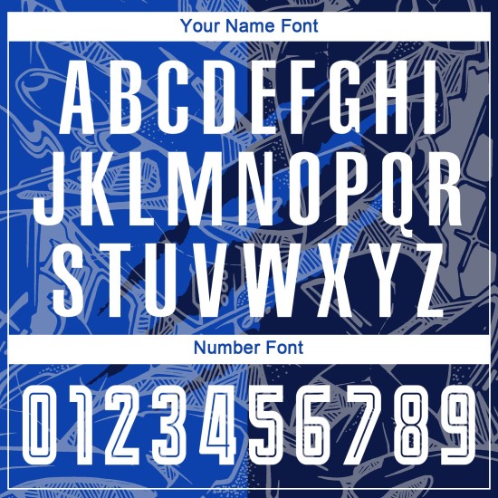 Benutzerdefinierte Graffiti Muster Thunder Blue-Navy Scratch Sublimation Fußball Uniform Jersey Benutzerdefinierte Graffiti Muster Thunder Blue-Navy Scratch Sublimation Fußball Uniform Jersey