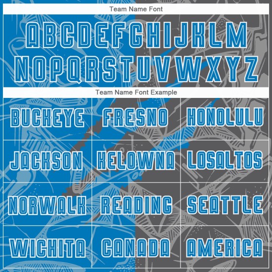 Benutzerdefinierte Graffiti Muster Blau-Stahl Grau Scratch Sublimation Fußball Uniform Jersey Benutzerdefinierte Graffiti Muster Blau-Stahl Grau Scratch Sublimation Fußball Uniform Jersey