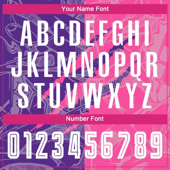 Benutzerdefinierte Graffiti Muster Lila-Rosa Scratch Sublimation Fußball Uniform Jersey Benutzerdefinierte Graffiti Muster Lila-Rosa Scratch Sublimation Fußball Uniform Jersey