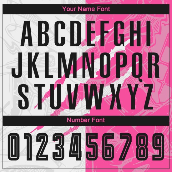 Benutzerdefinierte Graffiti Muster Schwarz-Rosa Scratch Sublimation Fußball Uniform Jersey Benutzerdefinierte Graffiti Muster Schwarz-Rosa Scratch Sublimation Fußball Uniform Jersey