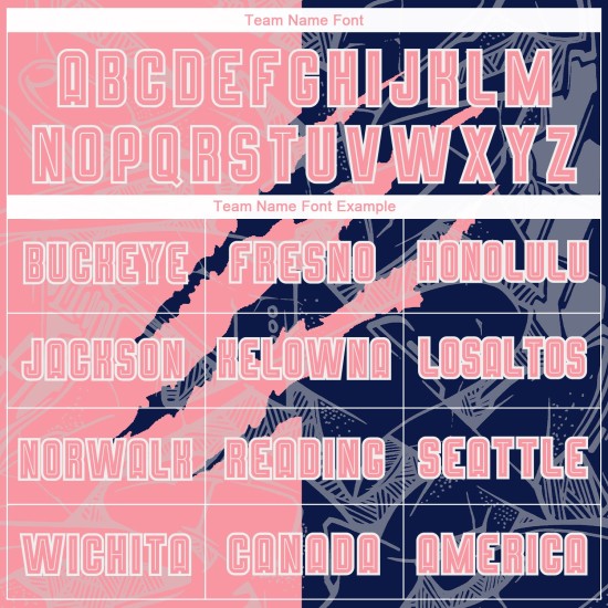 Benutzerdefinierte Graffiti Muster Medium Rosa-Navy Scratch Sublimation Fußball Uniform Trikot Benutzerdefinierte Graffiti Muster Medium Rosa-Navy Scratch Sublimation Fußball Uniform Trikot